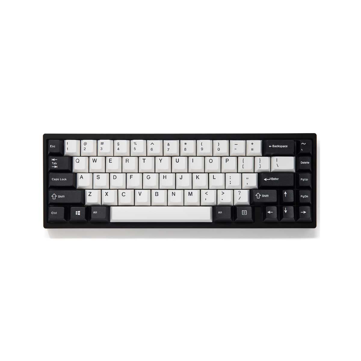 EnjoyPBT Black & White Keycap Set Doubleshot ABS