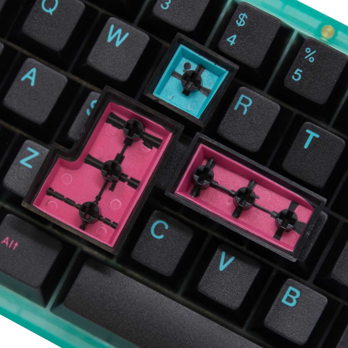 EnjoyPBT Miami Nights Keycap Set Doubleshot ABS