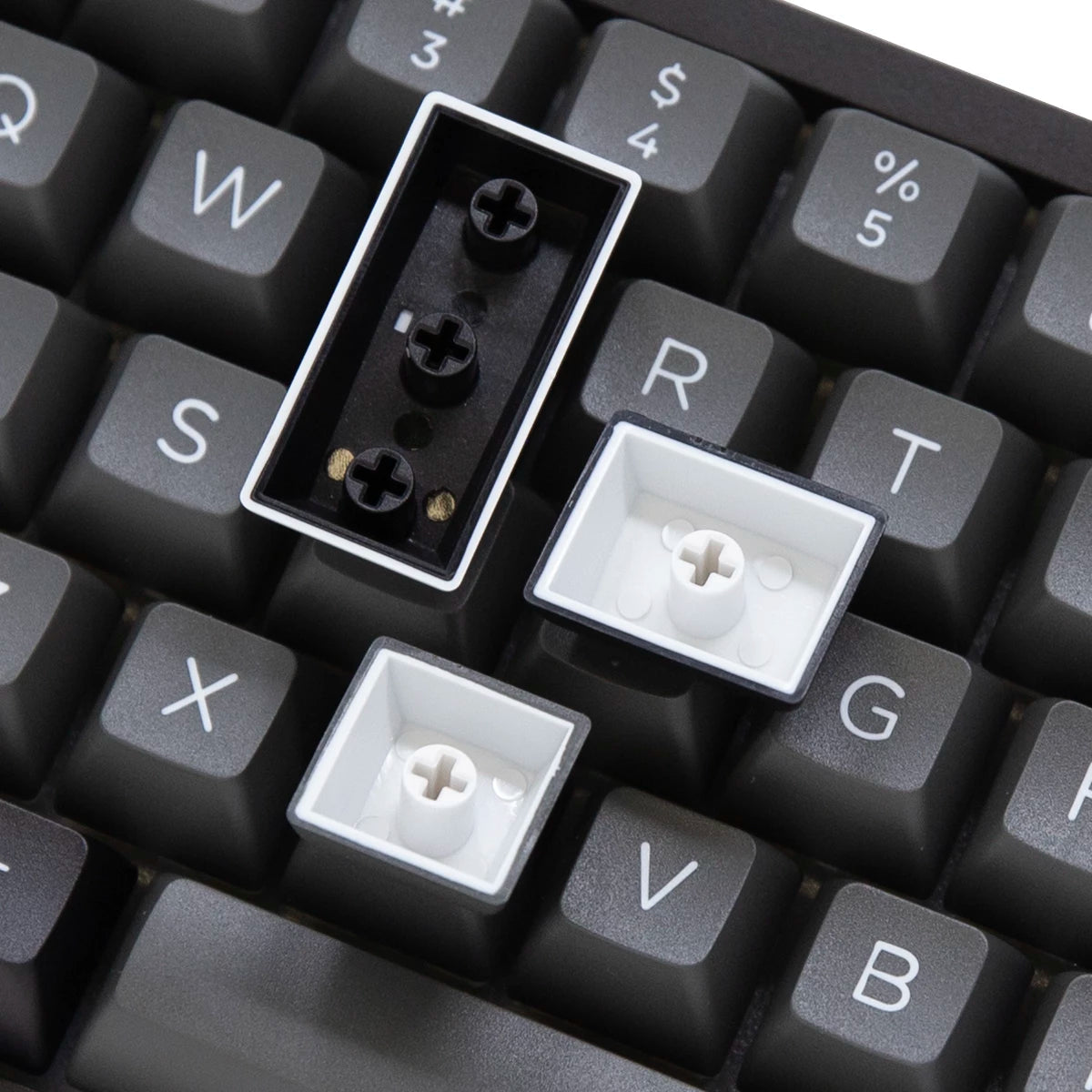 Akko Black & Silver Keycap Set Doubleshot PBT