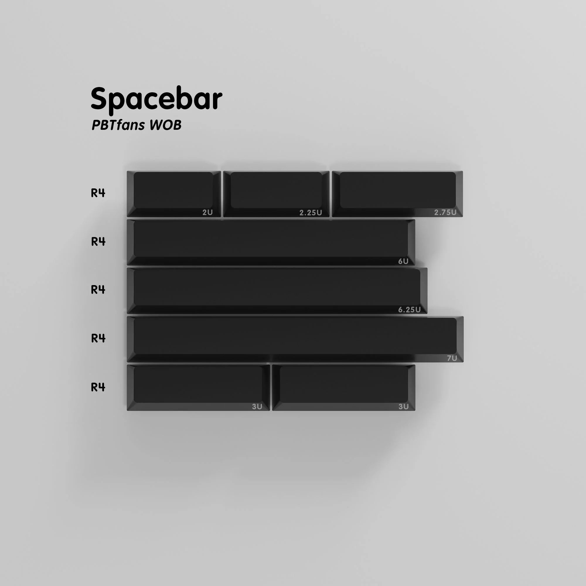 PBTfans WOB Keycap Set Doubleshot PBT