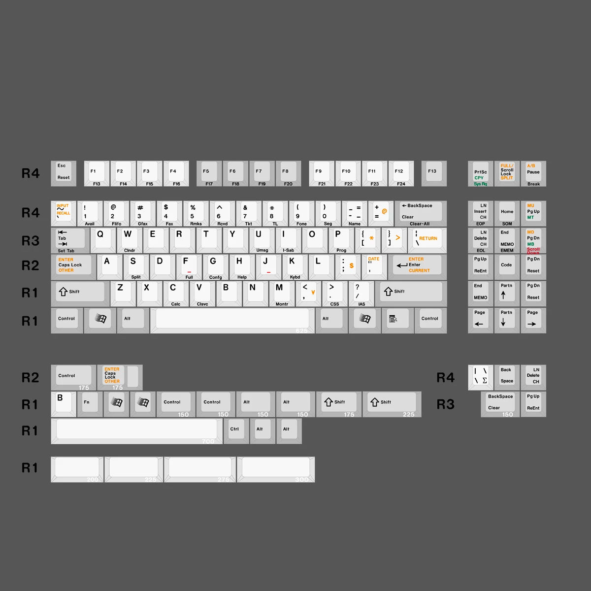 JC Studio Desko Color Keycap Set Dye-Sub PBT