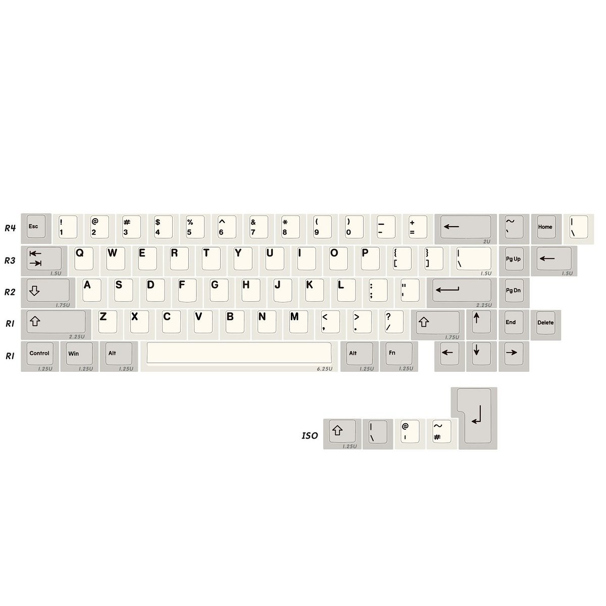 EnjoyPBT KBD67 Lite Keycap Set Dye-Sub PBT