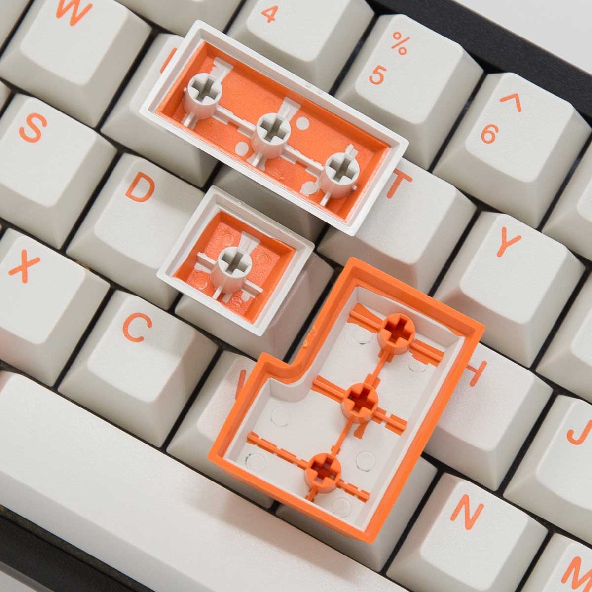 Enjoypbt Orange Creamsicle Keycap Set Doubleshot ABS