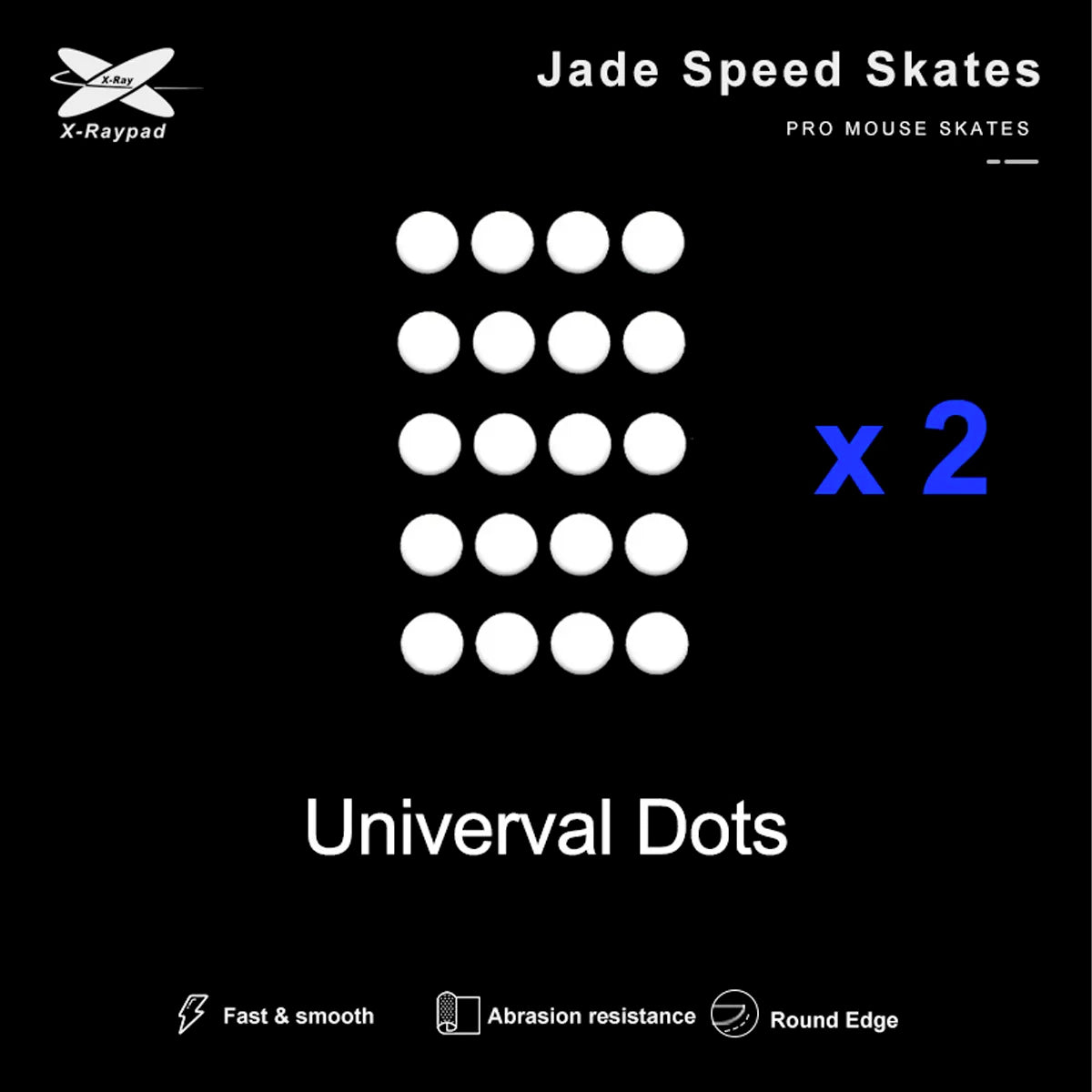 X-raypads Jade Mouse Skates Universal Dots