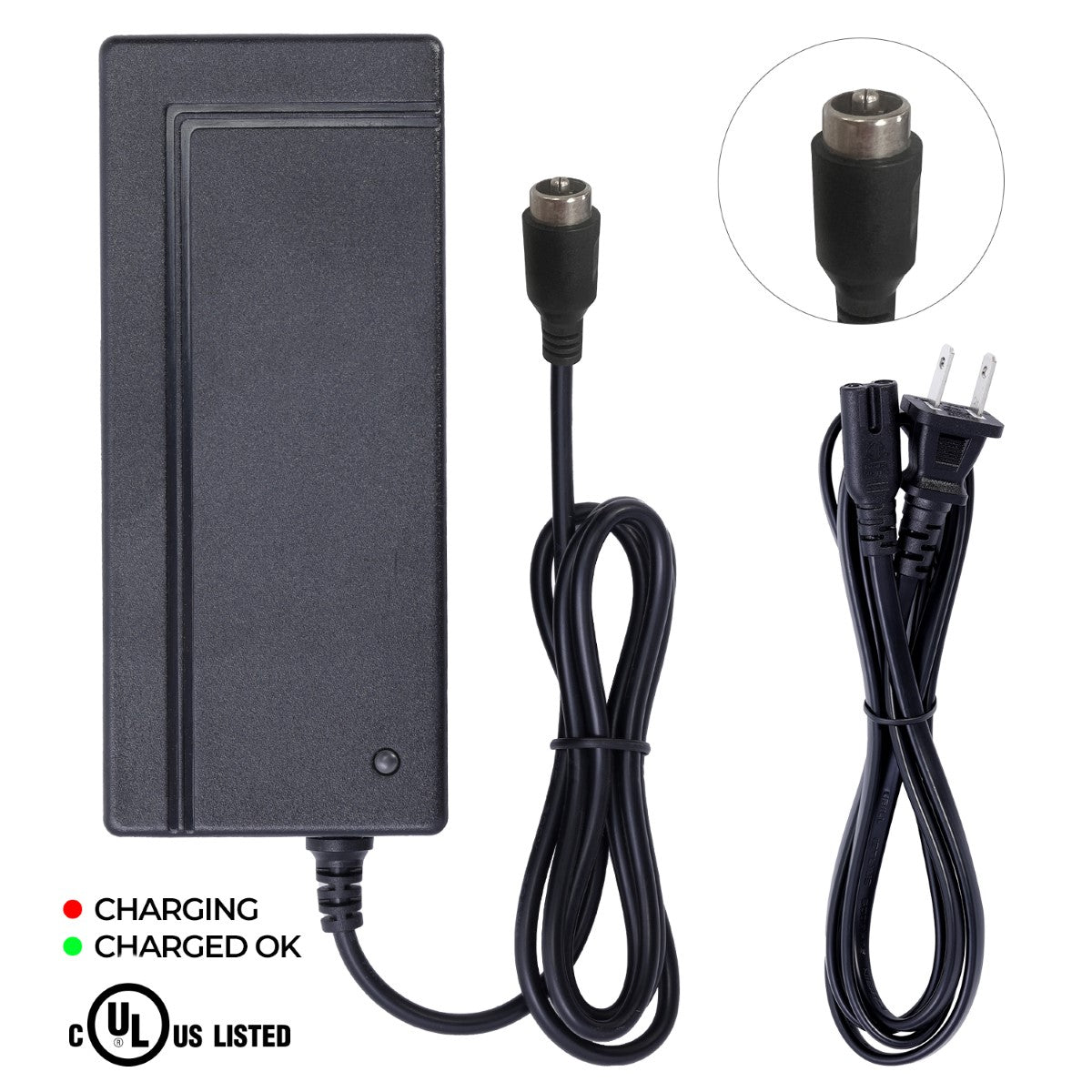 UL Listed Charger for Nakto Fashion eBike (If your Nakto model is something else, do NOT order it)