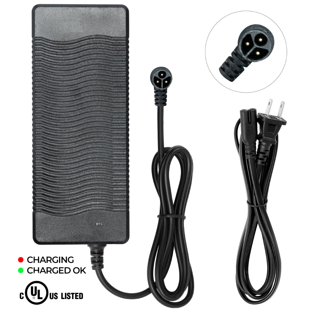 UL Listed Charger With Special DC Connector (For 48V Battery Only)